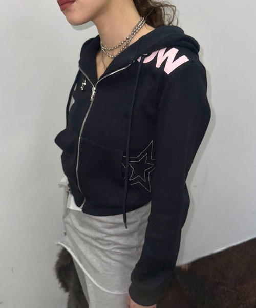 SHAGGIE（シャギー） パーカー 「ViVi掲載」ボディピアス付きワッフル