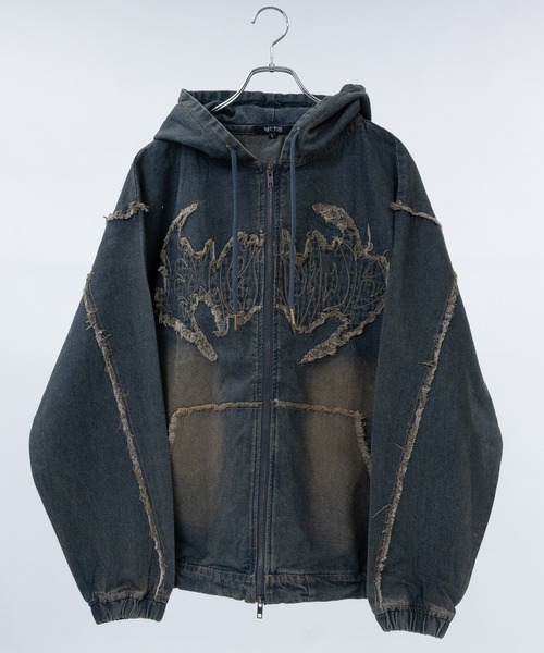 トラプリント フルジップジャケット コート ジャケット トラヴィスマシュー TravisMathew リブ衿フルジップ