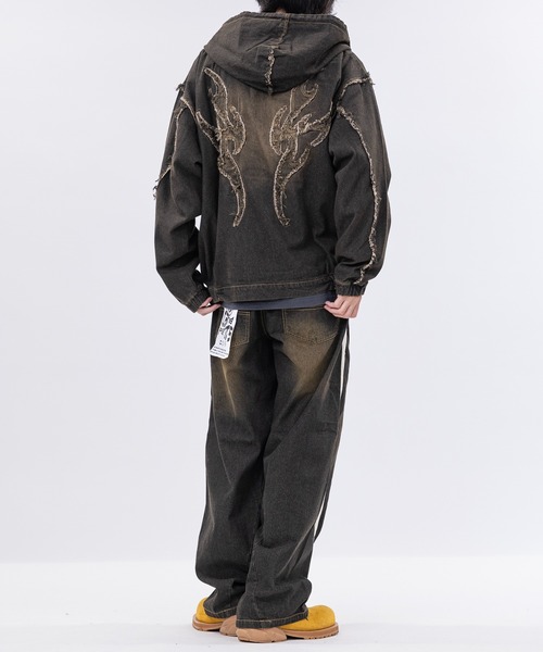 トラプリント フルジップジャケット コート ジャケット トラヴィスマシュー TravisMathew リブ衿フルジップ
