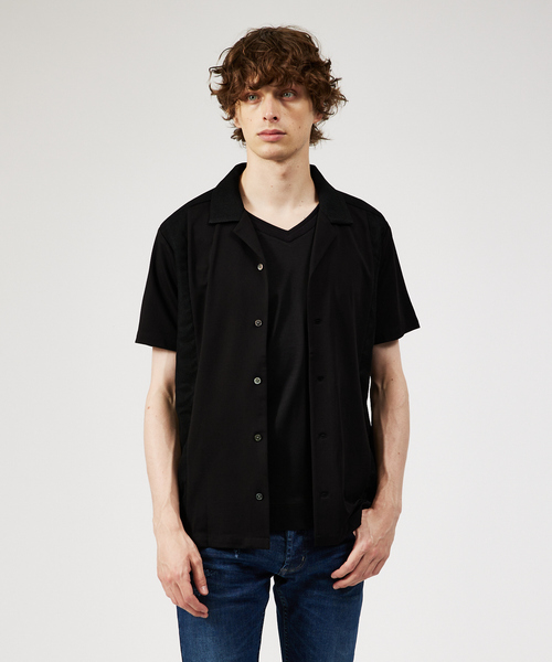 「5351 POUR LES HOMMES」 半袖シャツ 48 ブラック メンズ_画像3