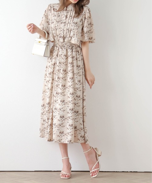 「La-gemme」 半袖ワンピース L ブラック系その他 レディース_画像6