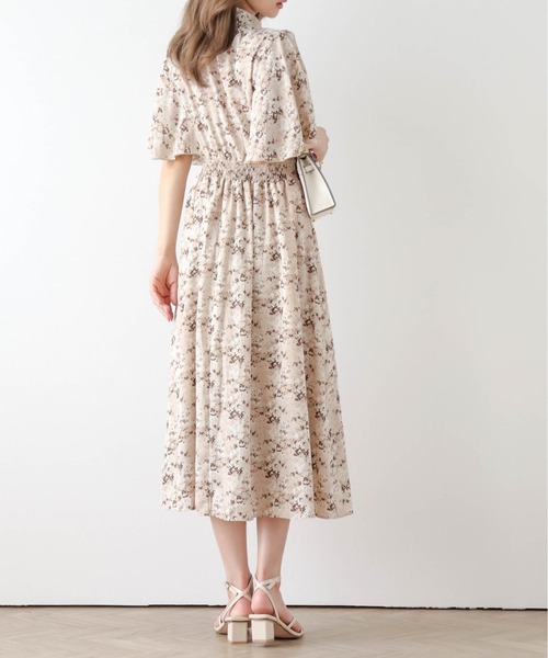 「La-gemme」 半袖ワンピース L ブラック系その他 レディース_画像8