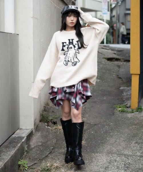 WEGO（ウィゴー） セーター ニット WEGO/ファジーグラフィックプル