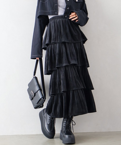 prince ベロアジャケット&ベロアスカート ベロアエンブロイダリー ナロースカート｜トゥモローランド 公式通販