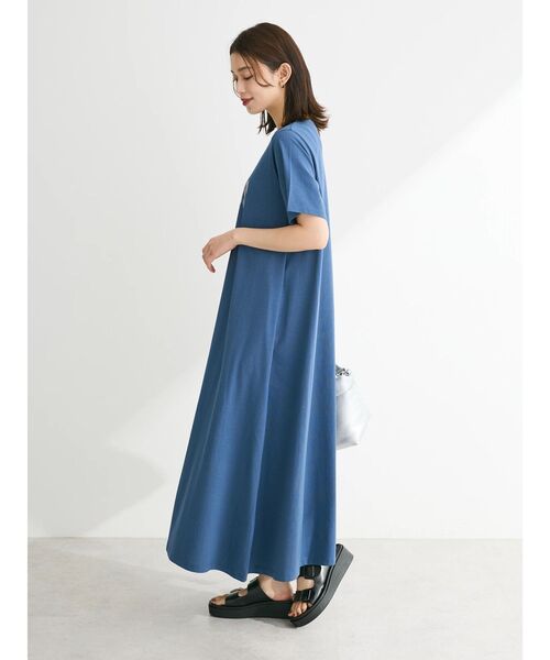 「Sugar spoon」 半袖ワンピース FREE チャコールグレー レディース_画像4