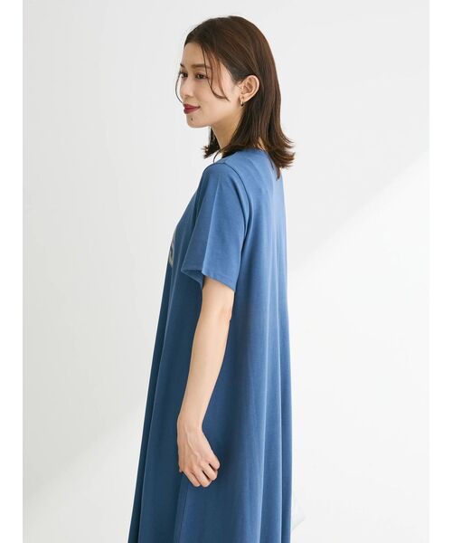 「Sugar spoon」 半袖ワンピース FREE チャコールグレー レディース_画像7