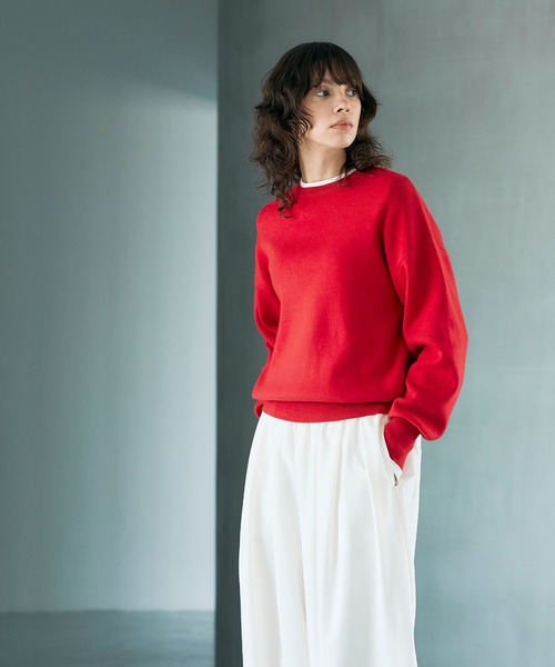 N.O.R.C ニット セーター コットンカシミヤニットプルオーバー