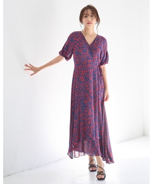 「FRAY I.D」 半袖ワンピース 0 ブラウン レディース_画像2