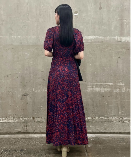 「FRAY I.D」 半袖ワンピース 0 ブラウン レディース_画像6