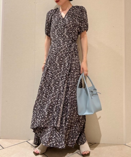 「FRAY I.D」 半袖ワンピース 0 ブラウン レディース_画像9