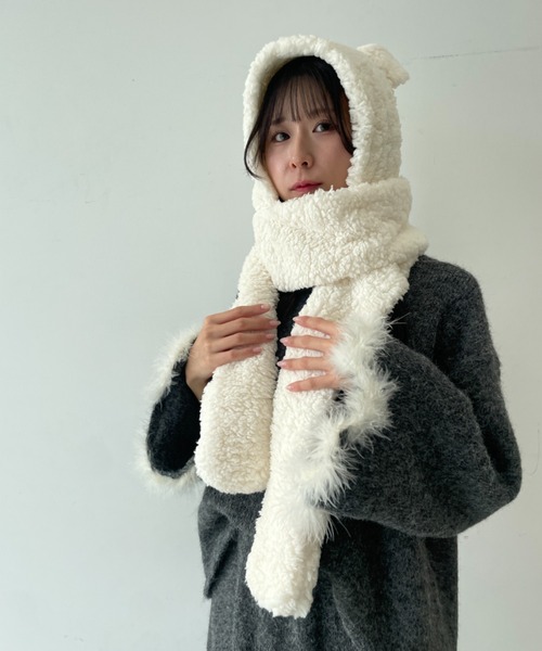 kapital 美品ゴブラン柄ボア　マフラー オンライン ショッピングファッション - kapital 美品ゴブラン柄ボア