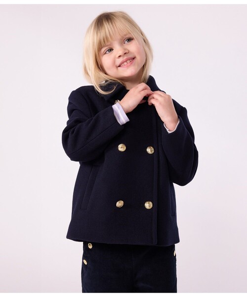 PETIT BATEAU（プチバトー） ダウン アウター Pコート キッズ 子供服 