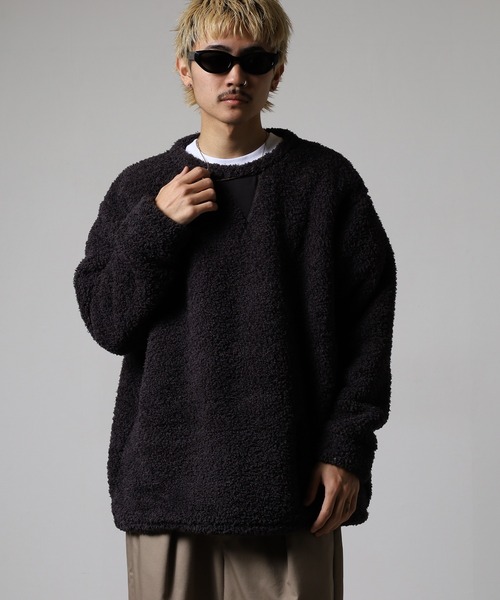 OMNES（オムネス） トレーナー スウェット あったかふわシャギープル