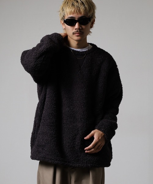 OMNES（オムネス） トレーナー スウェット あったかふわシャギープル