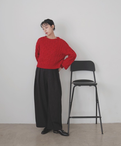 LIAN（リアン） ニット セーター バルキータッチケーブルニット