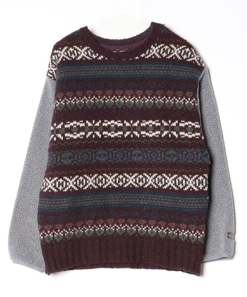 THE NORTH FACE PURPLE LABEL 「THE LABEL」 ボーダー柄長袖ニット S