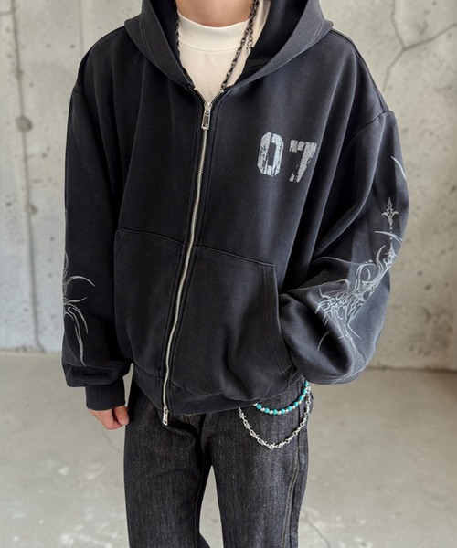 mushwear（マッシュウェア） パーカー 07グラフィックジップパーカー