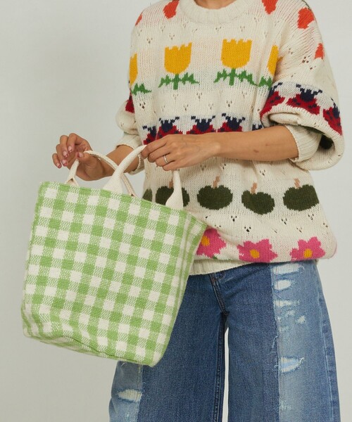 「Freada」 「beej」ハンドバッグ ONE SIZE グリーン レディース_画像9