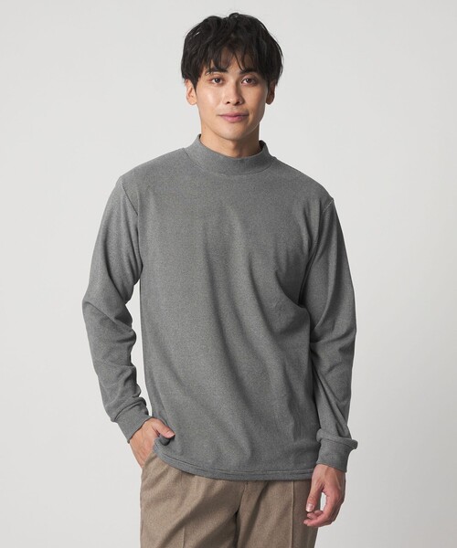 A DAY IN THE LIFE tシャツ ピーチスムース モックネック カットソー