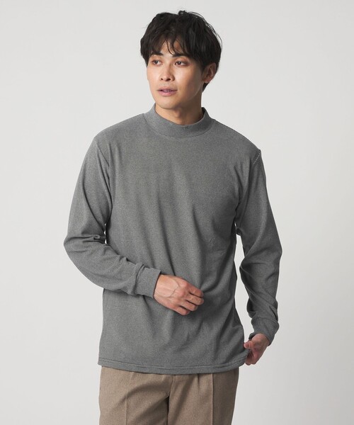 A DAY IN THE LIFE tシャツ ピーチスムース モックネック カットソー