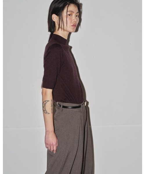 「TODAYFUL」 7分袖ニット FREE バーガンディー レディース_画像7