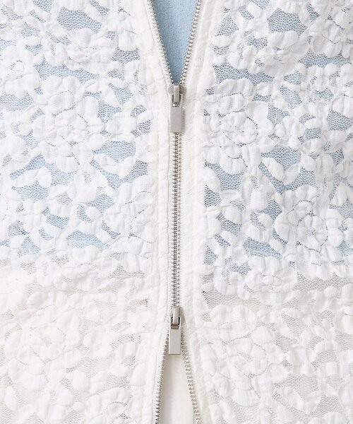 mystic（ミスティック） パーカー レースフーディーパーカー