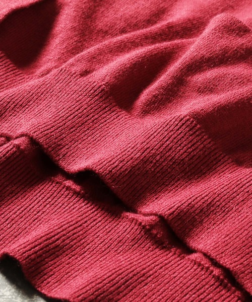 「soulberry」 ニットカーディガン M レッド レディース_画像9