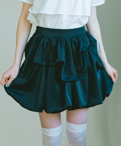 スカート tuck balloon mini skirt / タックバルーンスカート