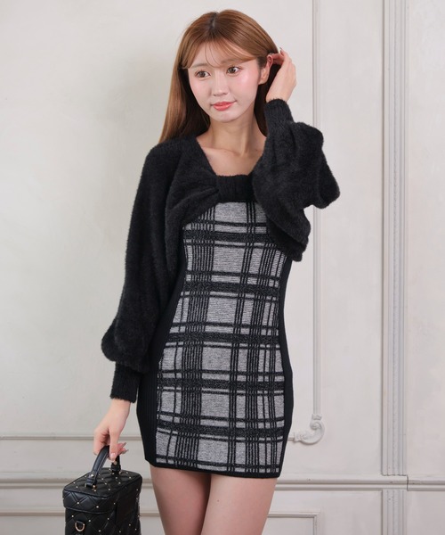 LIP SERVICE（リップサービス） コンビワンピース FREE ブラック