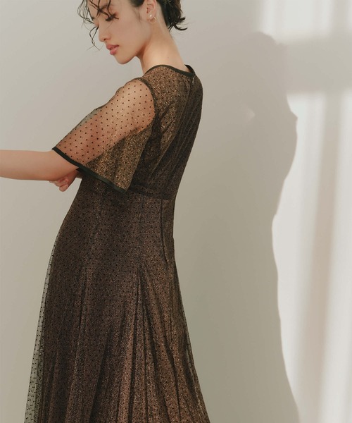 kaene（カエン） ドレス パイピングドットドレス 「結婚式 二次会