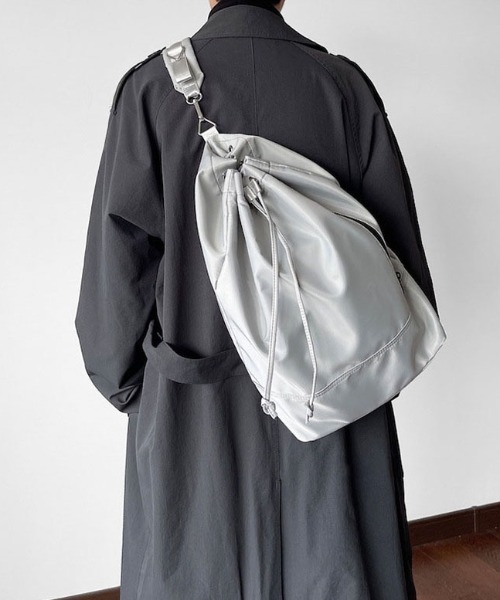 WYZ デイバック リュック 2WAYナイロン巾着リュック/ナップサック/A4