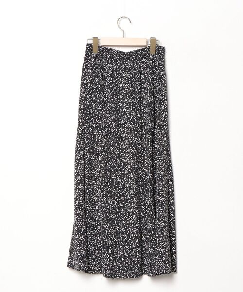 「archives」 花柄フレアスカート - ブラック レディース_画像2