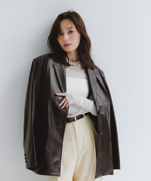 anuans（アニュアンス） ジャケット テーラードジャケット レザー