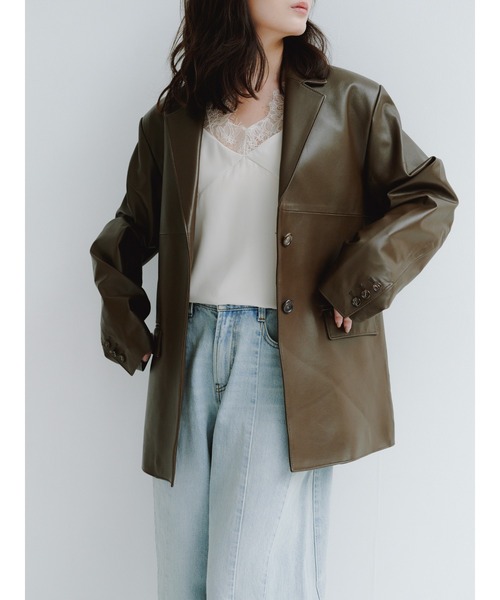 anuans（アニュアンス） ジャケット テーラードジャケット レザー