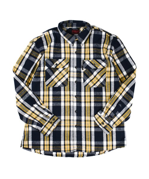 FIVE BROTHER イエロー ブラックチェックシャツ FIVEBROTHER（ファイブブラザー） シャツ 「T14」「FIVEBROTHER