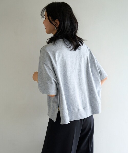 「UNFILO」 スウェットカットソー SMALL ネイビー レディース_画像2