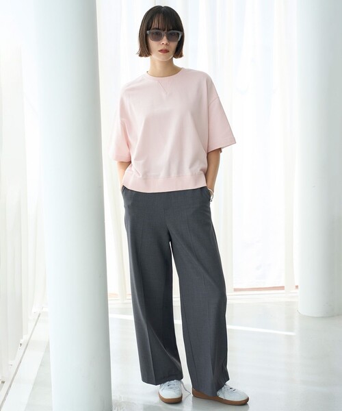 「UNFILO」 スウェットカットソー SMALL ネイビー レディース_画像7