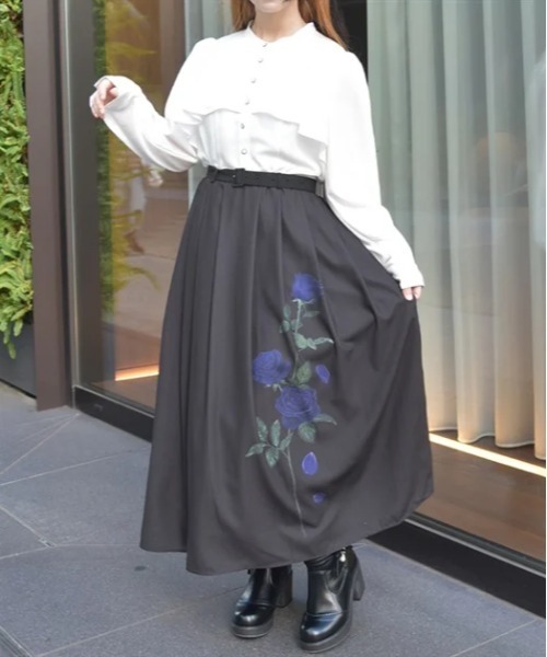 axes femme（アクシーズ ファム） ワンピース ローズプリント