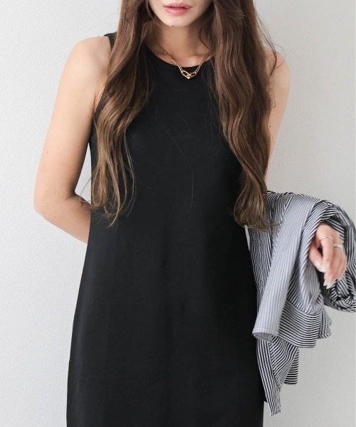 「SUGAR BISKET」 「La-gemme」ノースリーブワンピース SHORT ベージュ レディース_画像5