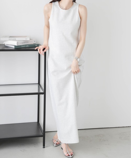 「SUGAR BISKET」 「La-gemme」ノースリーブワンピース SHORT ベージュ レディース_画像6