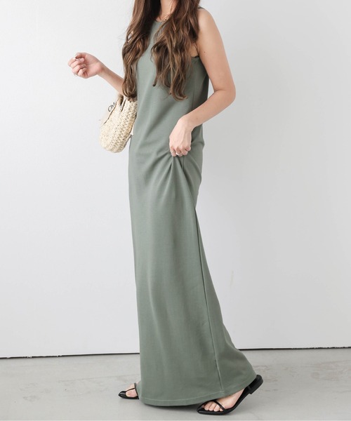 「SUGAR BISKET」 「La-gemme」ノースリーブワンピース SHORT ベージュ レディース_画像8
