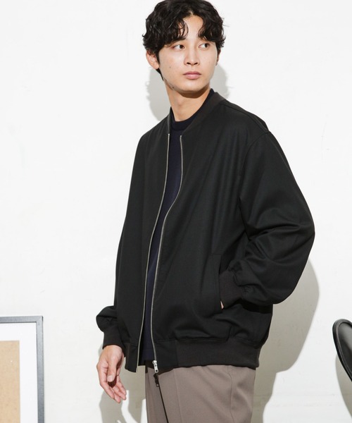 「NANO universe」 ブルゾン S チャコール メンズ_画像4