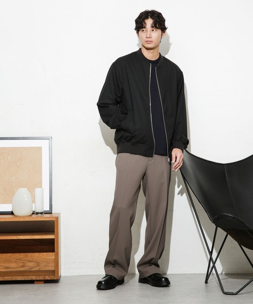 「NANO universe」 ブルゾン S チャコール メンズ_画像7