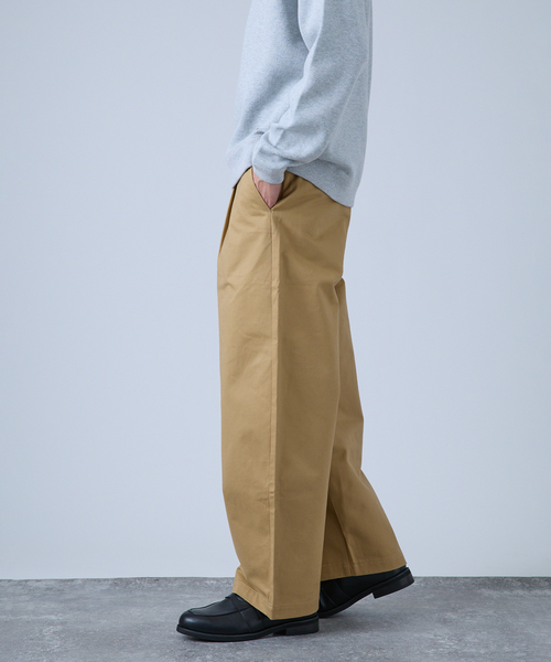 B.C STOCK（ベーセーストック） ワイドパンツ スラックス トラッド
