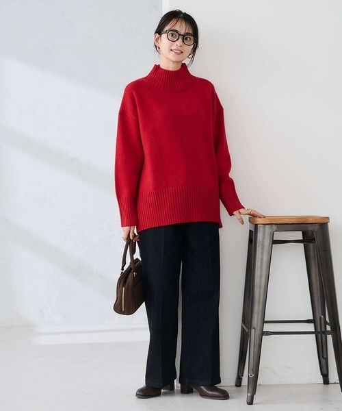 「a.v.v」 長袖ニット 36 パープル レディース_画像5