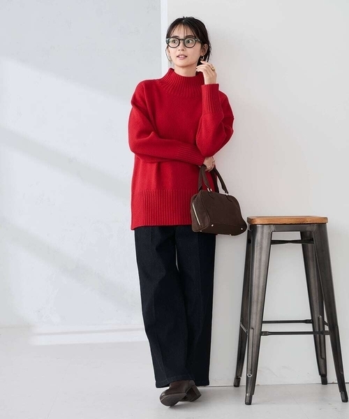 「a.v.v」 長袖ニット 36 パープル レディース_画像6