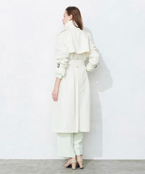 「N.O.R.C by the line」 トレンチコート M ベージュ レディース_画像8