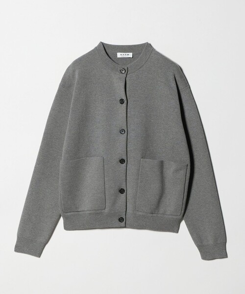 【美品】マルゥ 24AW クルーネック ニット カーディガン　グレー MARW UNITED ARROWS（マルゥ ユナイテッドアローズ）の「＜MARW UNITED