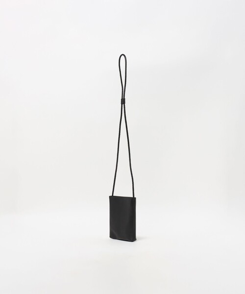 ユナイテッドアローズ　ブラックレザー ハンドバッグ UNITED ARROWS（ユナイテッドアローズ） ショルダーバッグ UNFINISHED