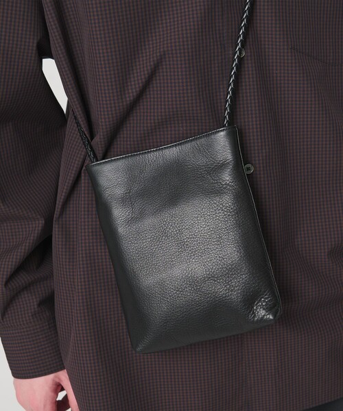 ユナイテッドアローズ ブラックレザービジネスバッグ UNITED ARROWS UNITED ARROWS UA LEATHER BRF / ユナイテッドアローズ 牛革 2WAY